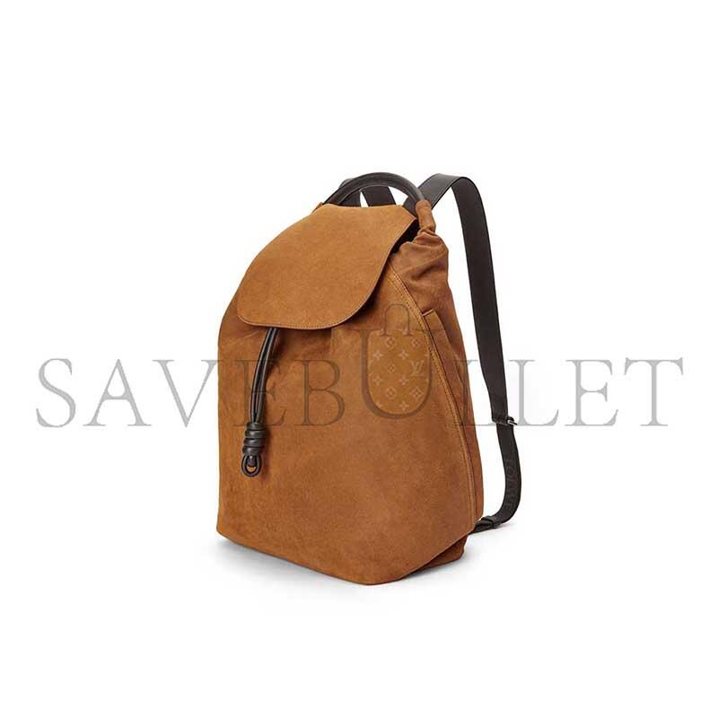 L0ew* flamenco backpack in pressed suede b411flkx02 (40*36*16cm)
